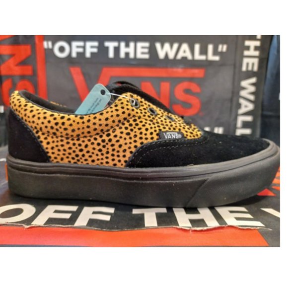 Vans Comfycush Era Tiny Cheetah Black Suede Men's 5.5/Women's 7 VN0A3WM9VWS - Picture 2 of 11